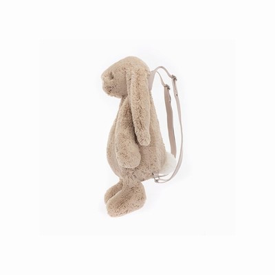 Jellycat Bashful Bunny Beige Backpack Bag USA | 15097MJVB